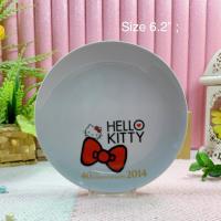 ราคา พร้อมส่ง 006 No Box Sanrio Kitty ของแท้ 100 จากญี่ปุ่น สามารถเข้าไมโครเวฟได้ จานแบ่ง จานขนม (17445054601)