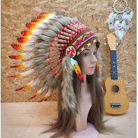 ราคา คาดผมสไตล์โบฮีเมี่ยน ที่คาดผมขนนก ที่คาดผมอินเดียแดง ที่คาดผม หัวหน้าชนเผ่า แบบหมวก น้ำหนักเบาปรับขนาดได้ มีหลายสีพร้อมส่ง จากไทย (645846510)