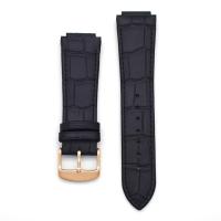 ราคา สายนาฬิกาหนังแท้เหมาะสำหรับ Maserati Maserati 24มม r8821108025ปากนูนสำหรับผู้ชาย (11534043694)