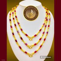 ราคา เครื่องประดับ สร้อยคอ 1 ชิ้น โกเมน นิลดำ พลอยแดง นพเก้า สร้อยคอผู้หญิง สร้อยคอผู้ชาย ลายCG (21572878171)