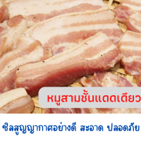 ราคา ของกินอร่อยๆ หมูแดดเดียว สามชั้นแดดเดียว แพ็คถุงสูญญากาศ อย่างดี สดอะอาด ขนาด 500 1000กรัม ยังไม่ทอด ทำใหม่ทุกวัน (17043308010)