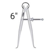 ราคา ตีนผีวัดใน 6 นิ้ว มีสปริง Inside Spring Caliper 6 คาลิปเปอร์วัดใน ตีนผีวัดรูใน INSIZE 7261 150 (17324646371)