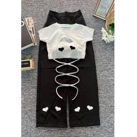 ราคา เซ็ทเรียบๆ แต่ดูหรู มินิฮาร์ท เสื้อคลุม อก32 36 คลุมอก32 40 เอว23 30 (15944487536)