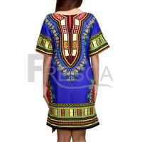 ราคา Fresca African Fishtail Mini Dress Bohemian Print in Cotton มินิเดรสหางปลาแอฟริกัน (21296446374)