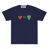 ราคา เสื้อยืดผ้าฝ้าย 100 เสื้อยืดแขนสั้นสีกรม Play COMME des GARCONS S 5XL (17276208747)