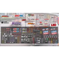 ราคา ดีคอลน้ำ ดีคอล สปอนเซอร์รวม logo sponser ติดชิ้นงานทุกสี HotWheels Majorette Tomica 1 64 Decal water slide DIY 1 64 (21407135477)