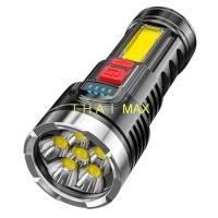 ราคา MALL ไฟฉายแรงสูง 8 ตา รุ่น USB ไฟฉาย ไฟฉายแรงสูงแบบปรับซูมได้ ไฟฉายพกพา ไฟฉายเดินป่า แบบชาร์จไฟได้ (12174270924)