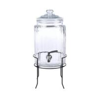 ราคา โถจ่ายน้ำหวาน โหลแก้วจ่ายน้ำ โถแก้วจ่ายน้ำมีก็อกพร้อมฐานตั้ง ขนาด 6 ลิตร (21437257051)