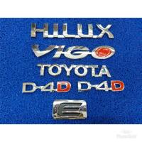 ราคา โลโก้ hilux vigo toyota D4D E ยกชุด 6 ชิ้น (3666748508)