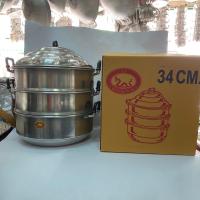 ราคา ซึ้งนึ่ง หม้อนึ่งอาหาร ซึ้งอลูมิเนียม ขนาด 34 ซม ตราพญานาค ตราหัวม้า (2794802232)