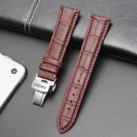 ราคา Seiko สายนาฬิกา Seiko สายนาฬิกาหนังแท้ Submariner เบอร์5หัวเข็มขัดผีเสื้อสำหรับผู้ชายและผู้หญิง SNE435J1 13 18 20มม (9808090771)