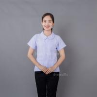 ราคา เสื้อกาวน์ขาว คอบัว ผ้าวาเลนติโน่ ไม่มีโลโก้ มุกยูนิฟอร์ม (15506373381)