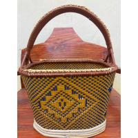 ราคา ตะกร้าหวายโครงทำจากหวายแท้สานด้วยหวายเทียมลายดอกแก้ว ทรงวงรี ทรงแปดเหลี่ยม ตะกร้าใส่ของ ตะกร้าไปวัด (21470532998)