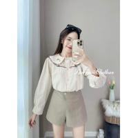 ราคา เสื้อแขนยาวคอบัว ปักเอกไม้แน่นๆ อก 38 ยาว 23 ไม่อนุญาตให้นำรูปไปใช้ทุกกรณี (20160832154)