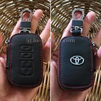 ราคา กระเป๋าซองหนังแท้ ใส่กุญแจรีโมทรถยนต์ รุ่นมินิซิบรอบ Toyota All New CamryAltis ตัวท๊อป (13640596111)