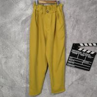 ราคา ผ้ามือสอง กางเกงขายาวเอวสูง earth (21702880523)