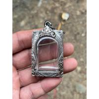 ราคา ตลับเงินเก่าใส่พระสมเด็จพิมพ์มาตรฐาน ขนาดตลับ 2 9x4 1cm (12620895416)