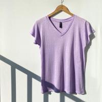 ราคา เสื้อยืดผ้าสลาฟ คอวี อก 36 ยาว 23 24 ใส่สบายๆๆ (20676769042)
