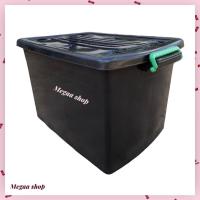 ราคา กล่องพลาสติกมีล้อ 100 ลิตร 6ล้อ ลังพลาสติก กล่องเก็บของ (17251955810)