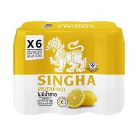 ราคา ตราสิงห์ เลม่อนโซดา SINGHA LEMON SODA 330ml x6 แพค6กระป๋อง (20976975423)