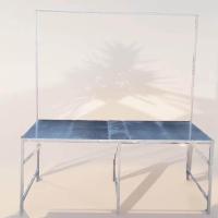 ราคา โต๊ะแบบมีป้ายแขวน โต๊ะขายของ แผงแม่ค้า โต๊ะเอนกประสงค์ โต๊ะ โต๊ะพับ โต๊ะแม่ค้า แผงขายของ แบบมีป้ายแขวนสูง 120CM ขนาด กว้าง 75 180 75 cm พับได้ 3 ขา มีสีให้เลือก 4 สี (21410174677)