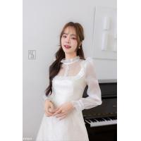 ราคา ป้าย Fairy angel เดรสสั้นแขนยาวงานผ้าทอนูนสวยๆ ผ้าเนื้อดีใส่สบายเรียบหรู (21328841379)