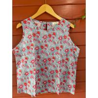 ราคา เสื้อแขนกุด ผ้าป่านอินเดีย แฮนบล๊อค เนื้อนุ่มใสสบาย อก 40 (21690732000)