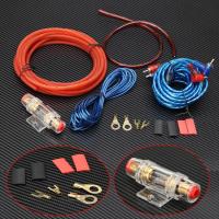 ราคา 1500W ลำโพงเสียงชุดสายไฟ8GA สายการติดตั้งลำโพง18GA RCA สายไฟสำหรับการปรับเปลี่ยนรถสำหรับชิ้นส่วนรถยนต์ (20996587284)