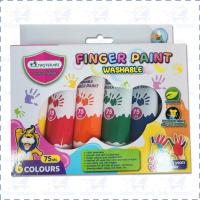 ราคา สีทามือ สำหรับเด็ก ล้างออกได้ 6สี 75มล Master Art Washable Finger Paint (18790128854)