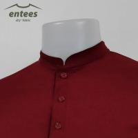 ราคา เสื้อคอจีน Micro Plus สีแดงเลือดหมู สีแดง สีแดงเข้ม (21363632724)