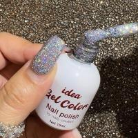 ราคา เบอร์ G14 สีเจลกากเพชรเลเซอร์แฟลช idea gel 1 สีขวด สีกากเพชรแน่นๆเลเซอร์ สวยวิ้งวับ A14 (21405780925)