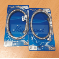 ราคา สายน้ำดี สายถัก สเตนเลสทั้งเส้น เกลียว 1 2 นิ้ว ยาว 24นิ้ว (16860081371)