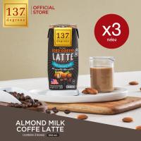 ราคา แพ็ค3 137 ดีกรี นมอัลมอนด์สูตรกาแฟลาเต้ ขนาด 180 ml x 3 กล่อง Almond Milk Coffee Latte 137 Degrees Brand (21546454804)