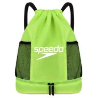 ราคา ใหม่ Speedo Speed Ratio เต่าแห้งเปียกแยกชุดว่ายน้ำ Drawstring กระเป๋าเป้สะพายหลังกันน้ำสายรัดปากถุงชายหาด สองชั้น (21431409060)