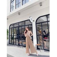 ราคา จั๊มสูทงานพลีท Pleat Jumpsuit จั้มสูทอัดพลีทพาสเทลน่ารัก นางแบบใส่งานจริง จั๊มสูทผู้หญิงอวบใส่ได้สวยน่ารัก (4283092082)
