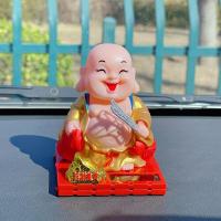 ราคา เครื่องประดับตกแต่งรถยนต์เณรพระสังกัจจายน์พระสังกัจจายน์พระสังกัจจายน์แบบสวิงอัตโนมัติใช้พลังงานแสงอาทิตย์ในรถยนต์ของตั้งโชว์ในรถสีทองที่นิยมในโลกออนไลน์ (19844230880)