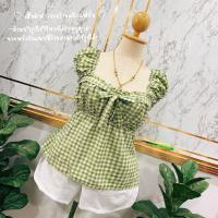 ราคา เสื้อผ้าสาวอวบร้านแป้งแป้งแฟชั่น เสื้อลายสก๊อตจั๊มอกผูกโบว์ ด้านหลังดึงยางสม็อคอก 36 46 ยาว 24นิ้ว สินค้ามีพร้อมส่งจัดส่ง (21616533647)