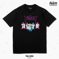 ราคา เสื้อยืด สตรีทแฟชั่น Disney Alice in Wonderland ลิขสิทธิ์แท้100 Disneys คอกลม แขนสั้น TM 050 แขนสั้นสำหรับผู้ใหญ่ (21610127505)