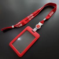 ราคา สายคล้องบัตรทรู สายคล้องคอ True สีแดง พร้อมกรอบใส่บัตร รุ่นแคนดี้ มีตัวปรับระดับความยาวสาย Taladcard (7825445573)