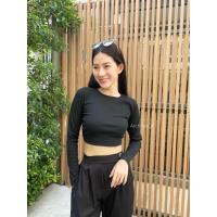 ราคา พร้อมส่งAR0004 แขนยาวเว้าหลัง โชว์หลัง ผ้าร่องสวย นิ่มใส่สบาย (21163270844)