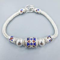 ราคา สร้อยข้อมือลงยาสี ของแท้ งานอกแบบจากทางร้าน เงินแท้ 92 5 (16901694905)
