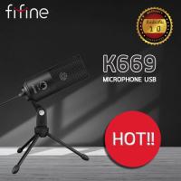 ราคา ไมโครโฟน FIFINE K669 USB MICROPHONE WITH VOLUME DIAL ไมโครโฟนUSB ไมโครโฟนบันทึกเสียง ไมโครโฟนตั้งโต๊ะ ไมโครโฟนไลฟ์สตรีมมิ่ง ไมโครโฟนไลฟ์สด (10891247972)
