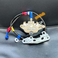 ราคา ปั้มนิชชิน NISSIN พร้อมขาจับมิเนียม สายถักเอิร์นใส่W125 W110i SONIC พร้อมผ้าเบรค ปั้มนิชชิน ปั้ม2พอท ปั้มล่างนิชชิน (21572757801)