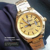 ราคา US SUBMARINE รุ่น J 100MD นาฬิกาผู้ชาย นาฬิกาข้อมือ ระบบควอทซ์ สายเหล็กสีทอง หน้าปัดดำ ขาว ทอง แสดงวัน วันที่ กันน้ำ พร้อมกล่อง ร้านขายนาฬิกาTN WATCH1281 (220561378)