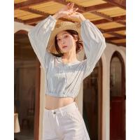 ราคา Berlin top เสื้อป้ายหน้าแขนยาว จั้มเอว (21527793357)