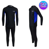 ราคา ชุดว่ายน้ำ Sport แบบ 2ชิ้น กันแดด แขนยาวขายาว ใส่ได้ทั้งชาย หญิง รุ่น 91014 พร้อมส่ง (16032610927)