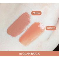 ราคา Cho bestie matte glossy liquid lip ลิปโช ลิปเบสตี้ เนื้อแมทและกลอสในแท่งเดียว 1 แท่ง (21629541923)