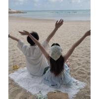 ราคา ผ้าปูชายหาดสีขาว พร็อบถ่ายรูป ผ้าปูปิคนิค (21047422874)