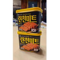 ราคา Lotte Luncheon Meat แฮมกระป๋องเกาหลี เนื้อหมูและไก่บดปรุงรส 340g Made in Korea 1 กระป๋อง (20832679502)