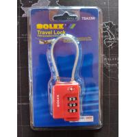 ราคา กุญแจรหัส กุญแจล็อคกระเป๋าเดินทาง SOLEX รุ่น TSA Travel Lock ของแท้ TSA 33 TSA 33W (4438616923)
